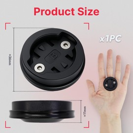 kwinfei Aluminum Bike Stem Top Cap Computer Mount for Edge Series, Ultra-Light Headset Mount Compatible with Edge 25/200/500/510/520/530/800/810/820/830/1000/1030，Fits MTB & Road Bikes