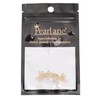 18K Gold Plated Knot Covers Cord End Caps 3x7mm Hole