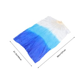 SUPVOX 2pcs Gradient Cloth Dance for for Festivals Parties and Cloth and Wood Construction