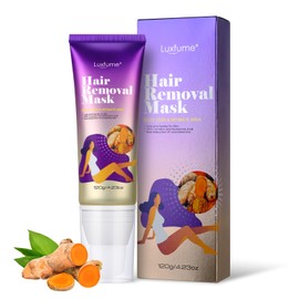 Hair Removal Cream,Turmeric Hair Removal Mask,Arms, Bikini, Legs and Underarms Hair Removal, Sensitive Hair Removal Cream,Mild Formula,Effective & Painless,Soothing & brightens Skin,for Women Men