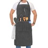 opux Chef Apron for Men, Kitchen Apron with Pockets for
