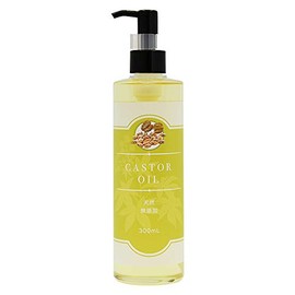 Natural Additive-Free Castor Oil 10.1 fl oz (300 ml), Pump Included, Domestic Refinement, Carrier Oil for Hair Care and Skin Care