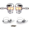 kucehiup Skull Head LED Amber Turn Signal Motorcycle Turn Signals