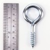 Large Screw in Eye Bolt Hooks 75mm Zinc Plated Eye
