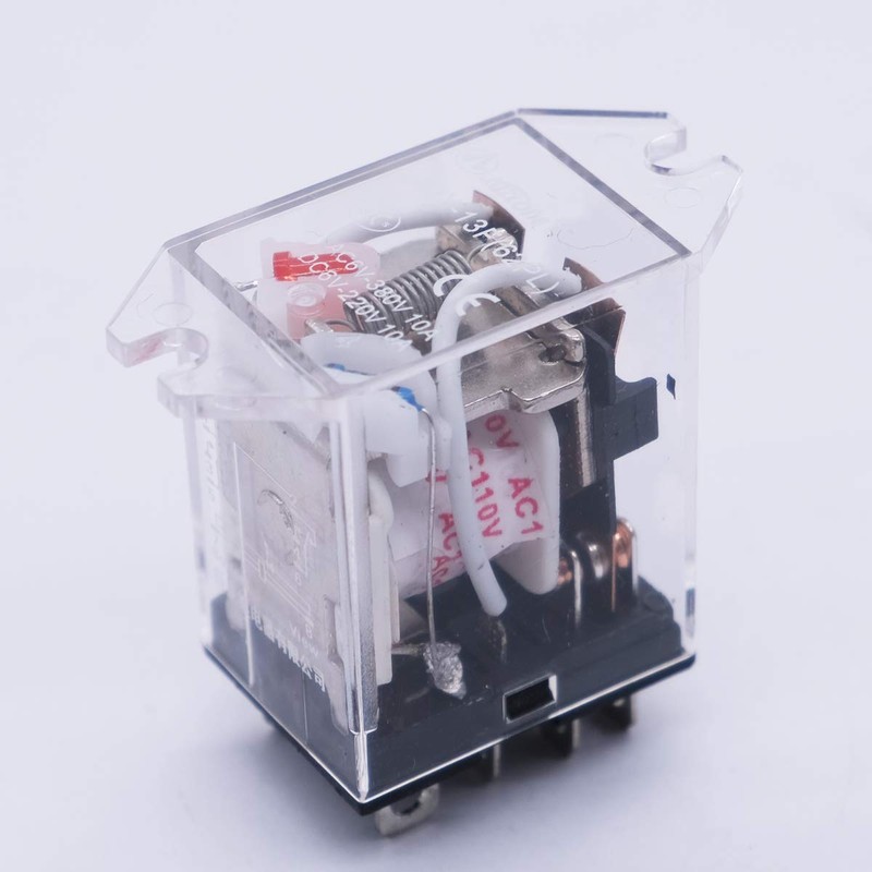 mxuteuk 2pcs AC 110V/120V Coil 8 Pin 10A DPDT LED