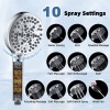 iFealClear Rain Filtered Shower Head 10'' High Pressure Rainfall Shower