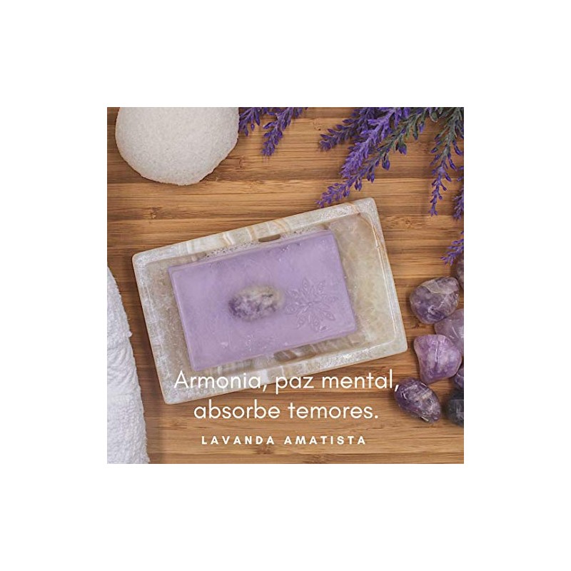 Set de 4 Jabones Holisticos con cuarzo Bienestar Cuerpo Mente