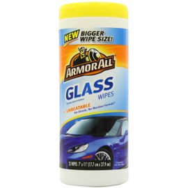 Armor All Glass Wipes, Car Glass Wipes Leave Streak Free Shine on Glass Including Tinted Glass, 25 Count