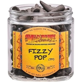 W. Berry Fizzy Pop Incense Cones [100 Cones Per Pack - Black] - ID#68695