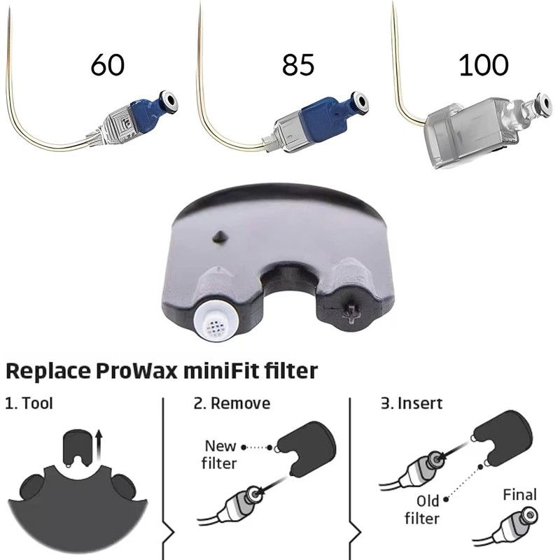 Oticon Prowax Hearing Aid Wax Guards, Replacement Filters (5 Pack/30