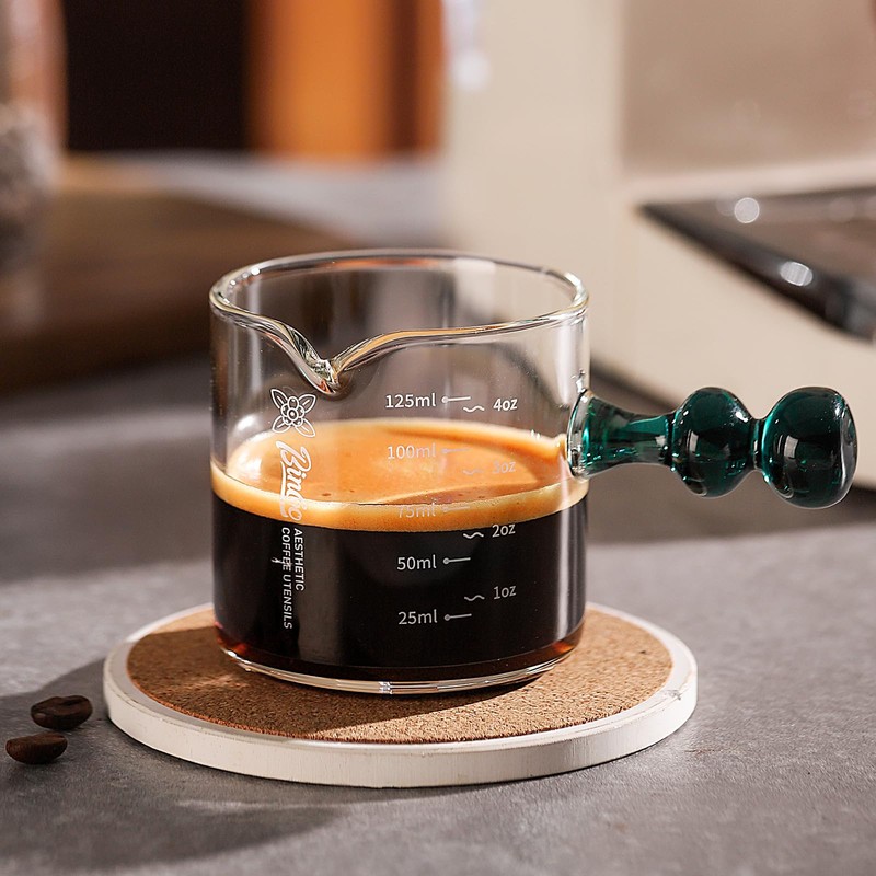 Espresso Shot Glasses with Handle, 120ml Espresso Cup with Single