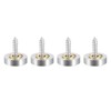 YXQ Mirror Screws Decorative Caps Cover Nails Brushed Stainless Steel
