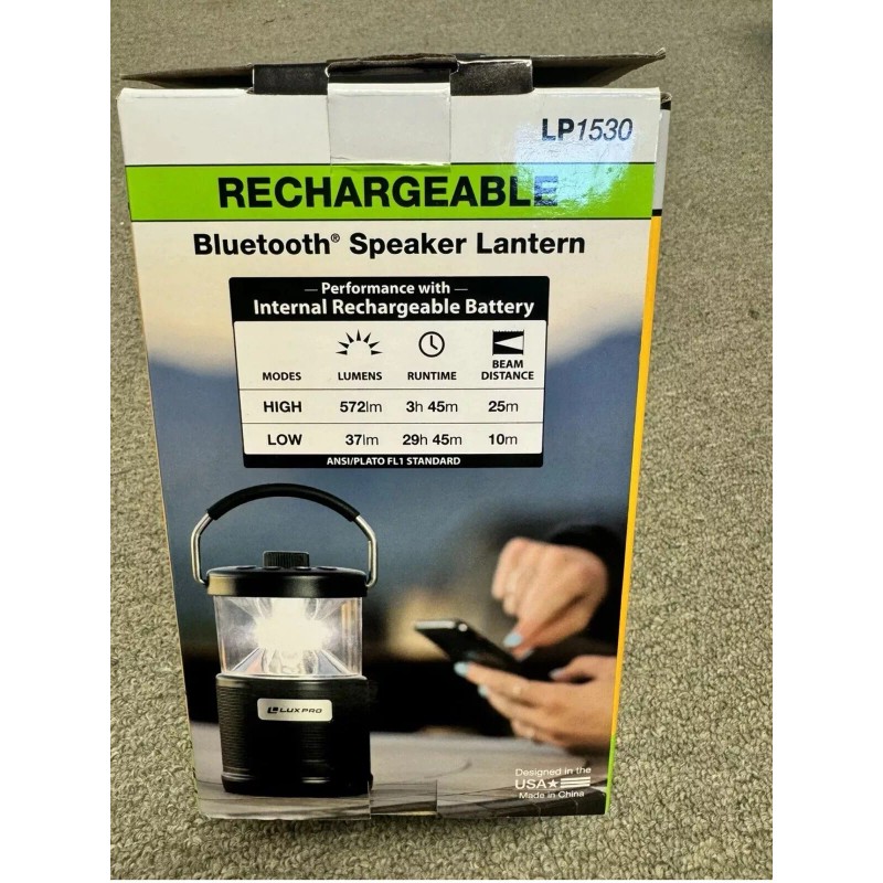 Lux.Pro LUXPRO Lantern Bluetooth Speaker LP1530 Rechargeable