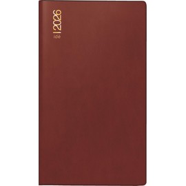 rido/idé Pocket Calendar Mod. TM 15 2026 | A6, Plastic, Bordeaux