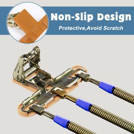 MOPHOTO Cable Snow Chains 8 Pack, Tire Chains for Cars/SUVs/Pickup Trucks, Security Chains, for Tire Width 215-285 mm, Easy Installation & Durability