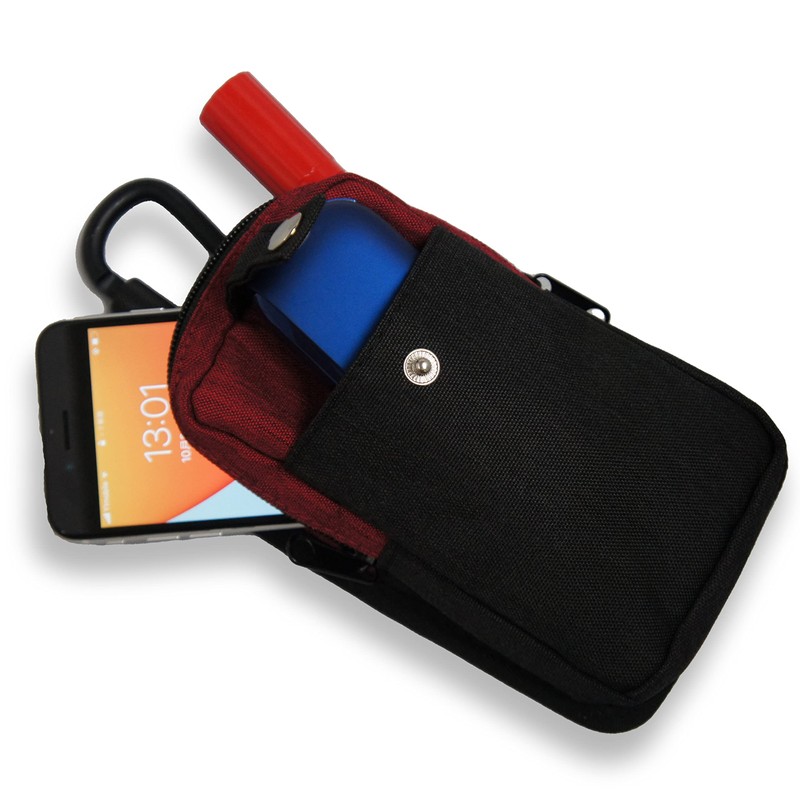 Kawadomi Seisakusho WK-03RD Multi-functional Work Pouch, 2-Way Attachment Belt Loop,