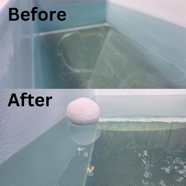 Absorbs oil, lotions from your cold plunge or ice-bath. Cold plunge scum ball cleaner. Extends water freshness between changes. Reusable Washable Oil Absorbing Sponge. Oil Absorber. 4-PACK