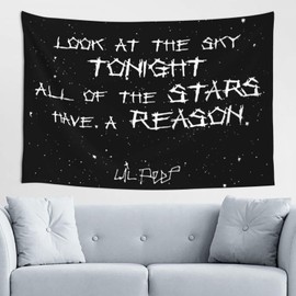Vdumhid Lil Peep Tapestry Love Rapper Tapestries, Wall Hanging Room Art Home Decoration Gift Bedroom Decor Living Room Door 60''x40''