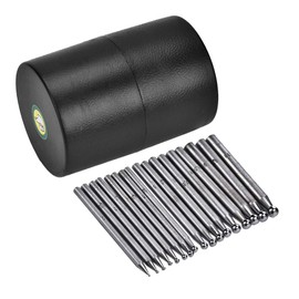 EVTSCAN Jewelry Dapping Tools, Durable 17PCS Dapping Punches Jewelry Goldsmithing Manufacturing Doming Tool Dapping Block Punch