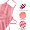 Kids Apron and Chef Hat Set, Cute Children Baking Gingham