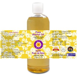 Deve Herbes Pure Walnut Oil (Juglans regia) Cold Pressed 200ml (6.76 oz)