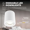 Ledvion - LED surface-mounted spotlights, round, dimmable, 5 W, 4000
