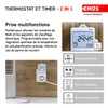 EMOS 2-in-1 Socket Thermostat and Timer, Digital Room Temperature Controller