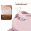 AULEGE Silicone Baby Sippy Cups, BPA-Free Drop-Proof Baby Straw Cup,