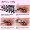 240-Piece DIY Eyelash Extensions Set, 0.07D Eyelashes, Individual False Eyelash