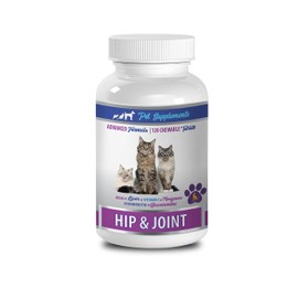 cat Supplements for Immune - CAT Hip and Joint Health - Advanced Support CAT Formula - Healthy Chewy Treat - glucosamine chondroitin Cats - 1 Bottle (120 Chews)