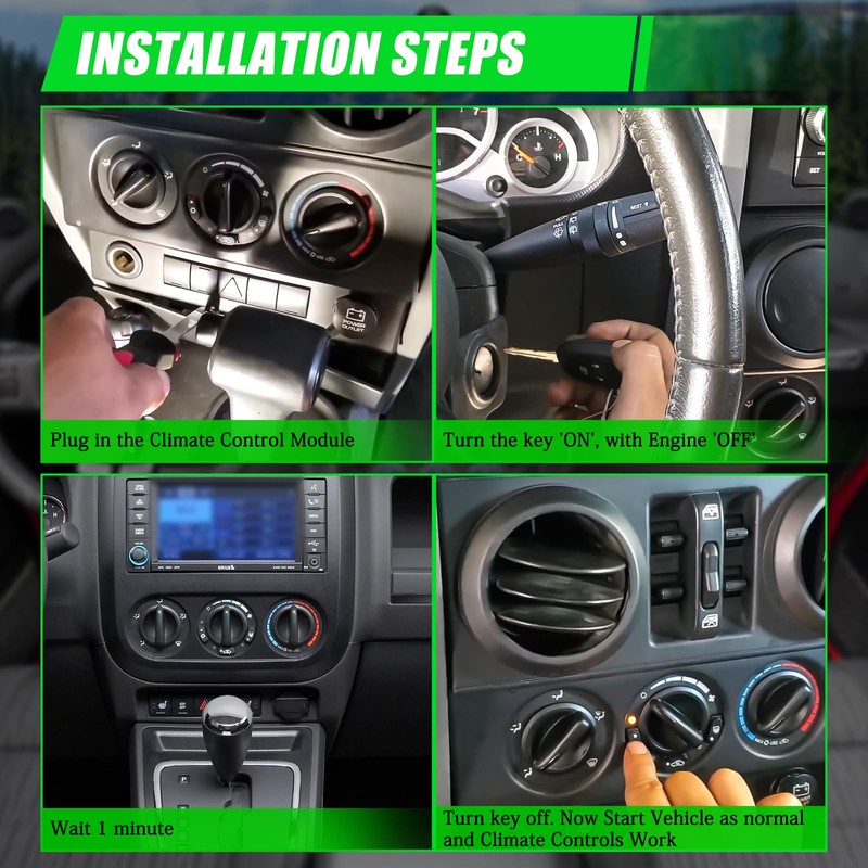 Exact Fit HVAC Heater AC Control Module for 2007-2010 Jeep