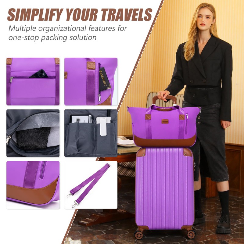 Cosbarn Luggage Sets 5 Piece Suitcases with Wheels, Suitcase Set