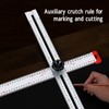 T Shaped Ruler Sliding Combination Square 90 45 Degree Angle