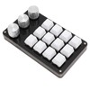 Mini Custom Keypad 12 Keys 3 Knobs Programmable Blue Switch