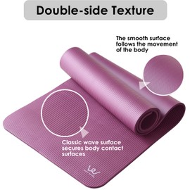 YAMAZEN 72"X24" Extra Length & Thickness Yoga Workout Mat for Home Gym Exercise | All Purpose Mat with Strap | Excellent Cushioning 10mm(2/5") / 15mm(3/5") Thickness YAMAZEN 72"X24" Extra Size & Thickness Yoga Workout Mat for Home Gym Exercise | All Purp