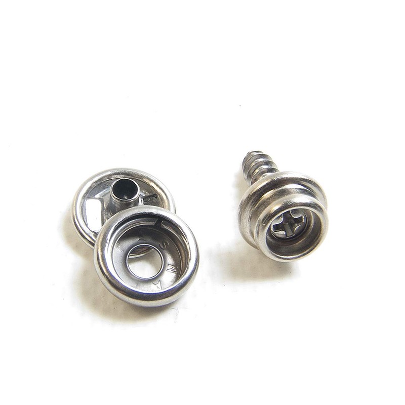 Snap Cap & Socket, Stainless Steel w/ 5/8" #10 Oversize