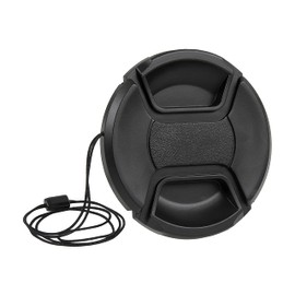 Fotodiox 67mm Inner-Pinch Lens Cap, with Cap Keeper (Black)