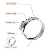 100 Pack 3/4 Inch PEX Cinch Clamps, Stainless Steel Single
