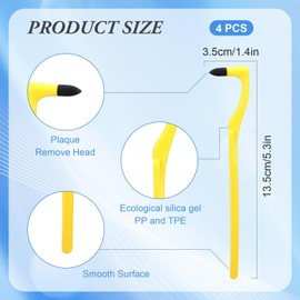AMSNINK 8 Stück Zahnsteinentferner Mensch, Zahnradierer, Zahnstein, Zahnpolierer, Braune Zahnverfärbung Entfernen, Zahnverfärbungen Entfernen, Zahnbelag Entferner, Zahnstein Entfernen