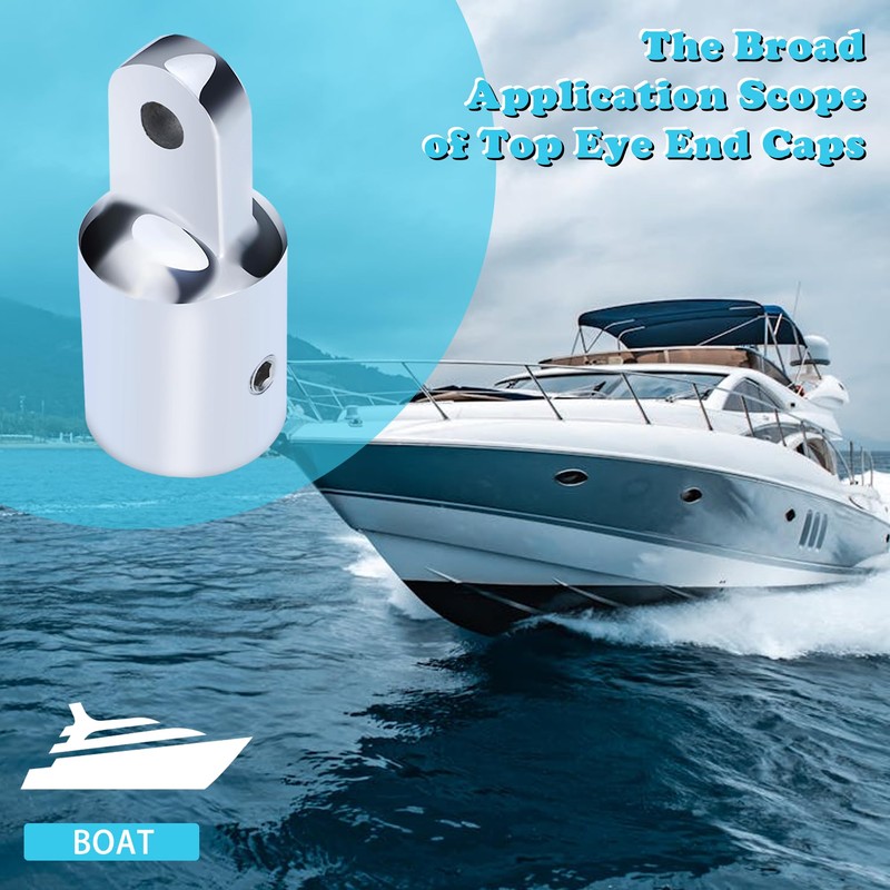 316 Stainless Steel Bimini Top Eye End Caps – Marine-Grade