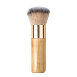 Bronze Tan Self Tanner Brush for Face High Density Vegan Kabuki Foundation Brush Makeup Brush for Blending Liquid Foundation Powder Cream Bronze Self Tanner Application for Flawless Face Make up
