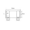 Pipe Connector + Double Clamp Exhaust System Universal 125 mm