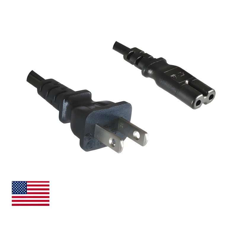 DINIC Stromkabel Netzkabel für Amerika USA Typ A auf C7