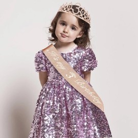 Birthday Crown Girl – Birthday Girl, Decoration for 3rd Birthday, Crown Birthday for Gift Party Accessories