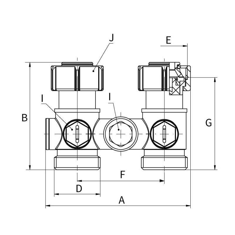 Simplex F10005 Single Tube Tap Block G 3⁄4 Inch M