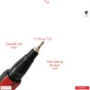 NATARAJ Classy 20 x 0.7mm Fine Point BLACK Ballpoint Pens