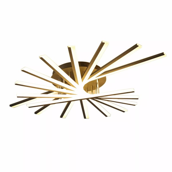 LYNICESHOP Dimmable LED Ceiling Light, 47.2" Modern Pendant Light, Remote-Controlled