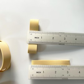 AIWOQI Rubber Bands Size#94 elastic rubber bands 35 Pieces Heavy Duty Rubber bands Extra largeThick Wide Industrial Strong rubber bands for office supplies Survival Camping Biking Fishing Tactical (3 1/2" x 3/4") (Beige)