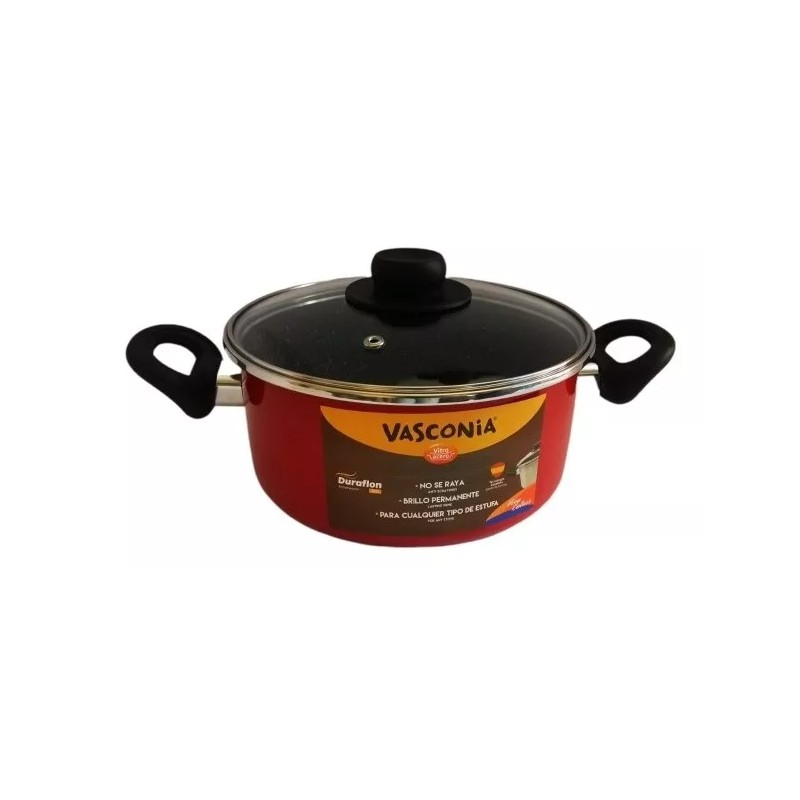 Vasconia Batería Vasconia Vivacolor 6pzas Vitroacero® Roja Inducción