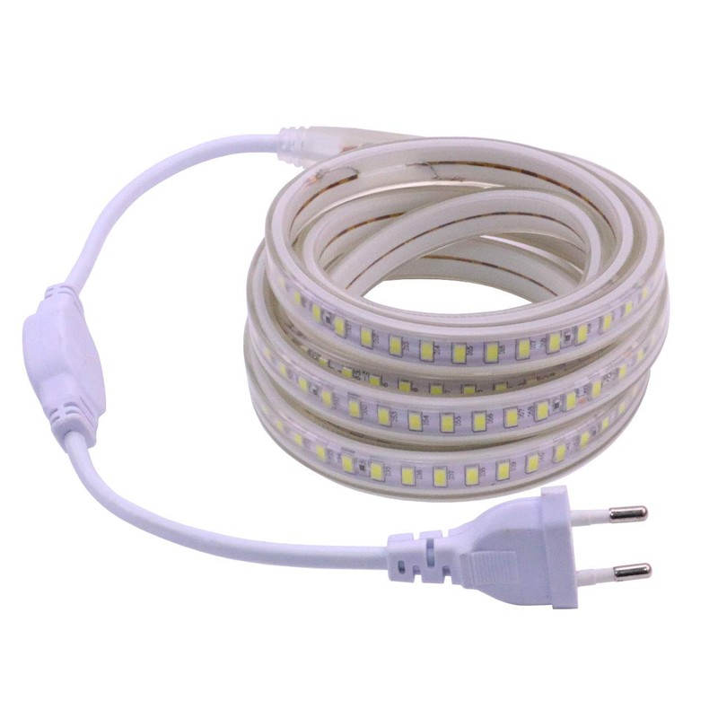 pcning 5730 LED Strip 2 m White IP67 Waterproof 220